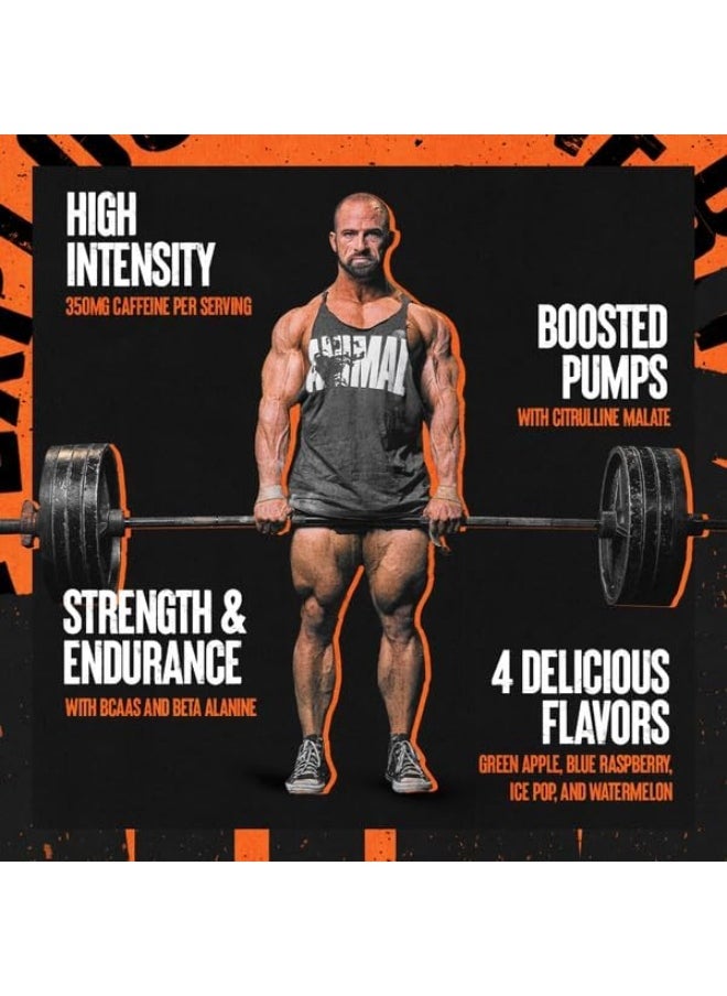 Fury Pre Workout Powder Supplement For Energy And Focus 5G Bcaa 350Mg Caffeine Nitric Oxide Without Creatine Powerful Stimulant For Bodybuilders, Watermelon, Watermelon, 16.96 Ounce