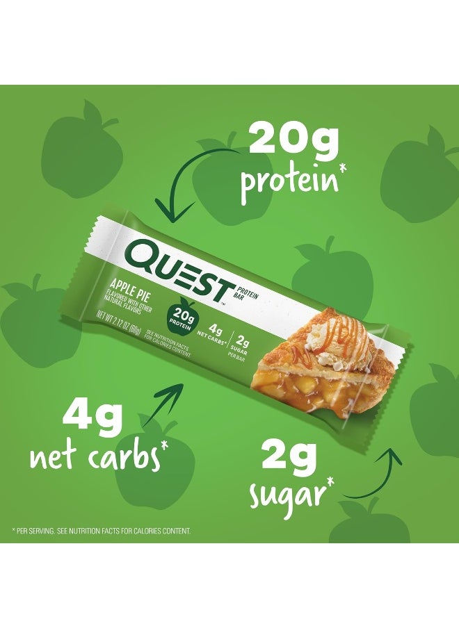 Nutrition Apple Pie Protein Bar, 20G Protein, 4G Net Carbs, 2G Sugar, Gluten Free, Keto Friendly, 12 Count