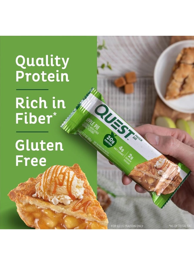 Nutrition Apple Pie Protein Bar, 20G Protein, 4G Net Carbs, 2G Sugar, Gluten Free, Keto Friendly, 12 Count