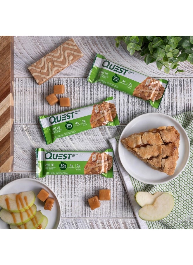 Nutrition Apple Pie Protein Bar, 20G Protein, 4G Net Carbs, 2G Sugar, Gluten Free, Keto Friendly, 12 Count