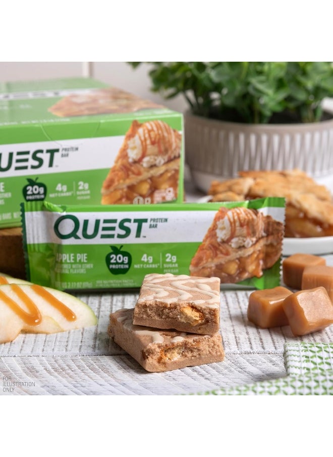Nutrition Apple Pie Protein Bar, 20G Protein, 4G Net Carbs, 2G Sugar, Gluten Free, Keto Friendly, 12 Count