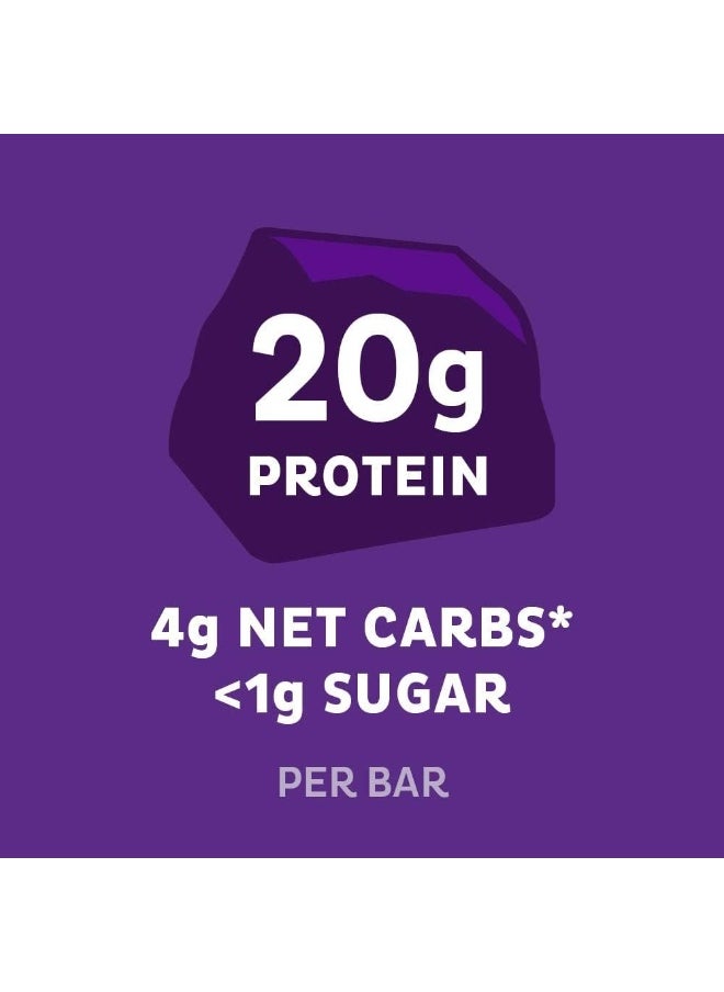 Nutrition Double Chocolate Chunk Protein Bars, High Protein, Low Carb, Gluten Free, Keto Friendly, 12 Count