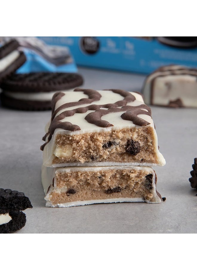 Nutrition Dipped Chocolate Cookies & Cream Protein Bars, High Protein, Low Carb, Gluten Free, Keto Friendly, 12 Count