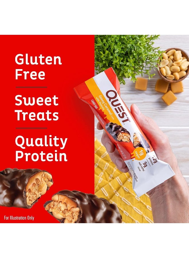 Candy Bars Gooey Caramel With Peanuts (12 Bars)