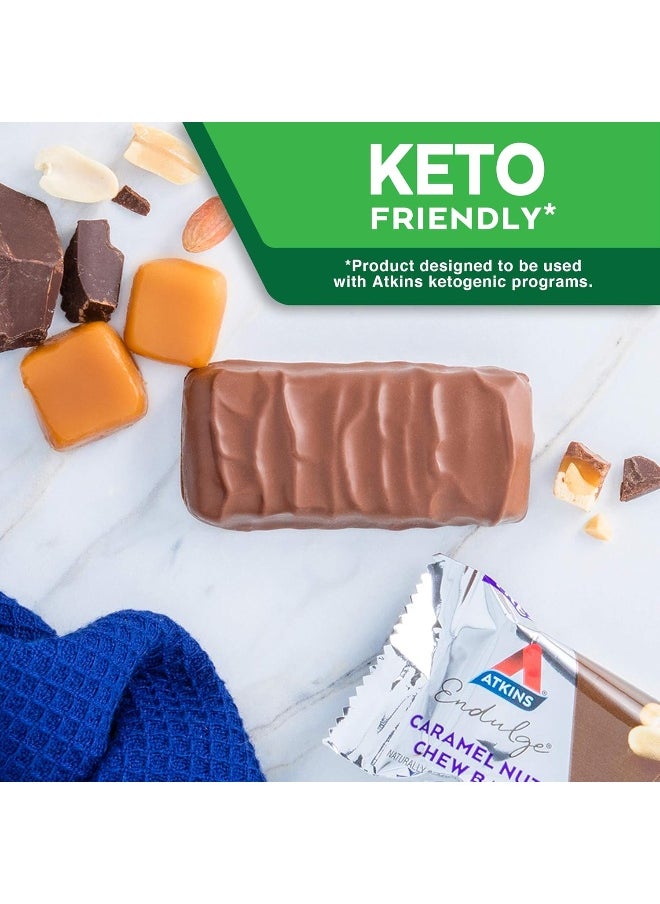 Endulge Treat, Caramel Nut Chew Bar, Keto Friendly - 10 Count