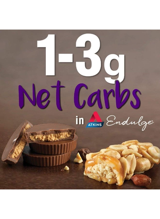Endulge Treat, Caramel Nut Chew Bar, Keto Friendly - 10 Count