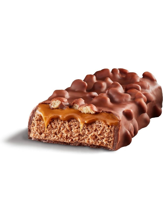 Vitamin And Protein Bars, Chocolate Salted Caramel, Snack Sized Bar With 15G Protein And 8 Vitamins Including Vitamin C, 12 Counts