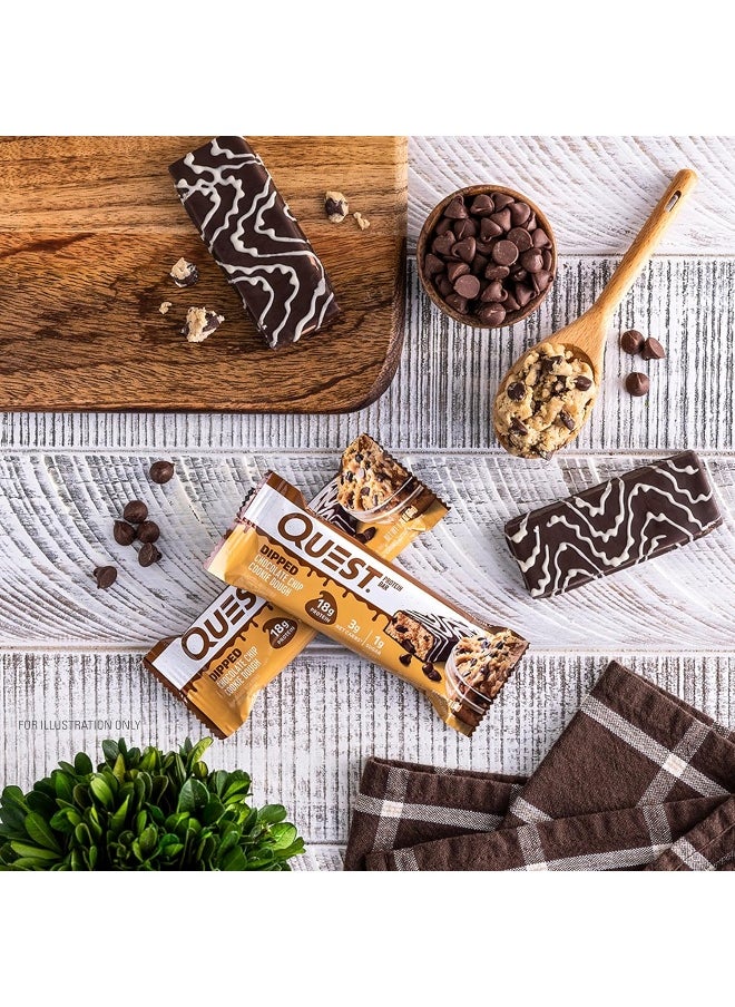 Nutrition Dipped Chocolate Chip Cookie Dough Protein Bars, 1.76 Oz, 12 Ct