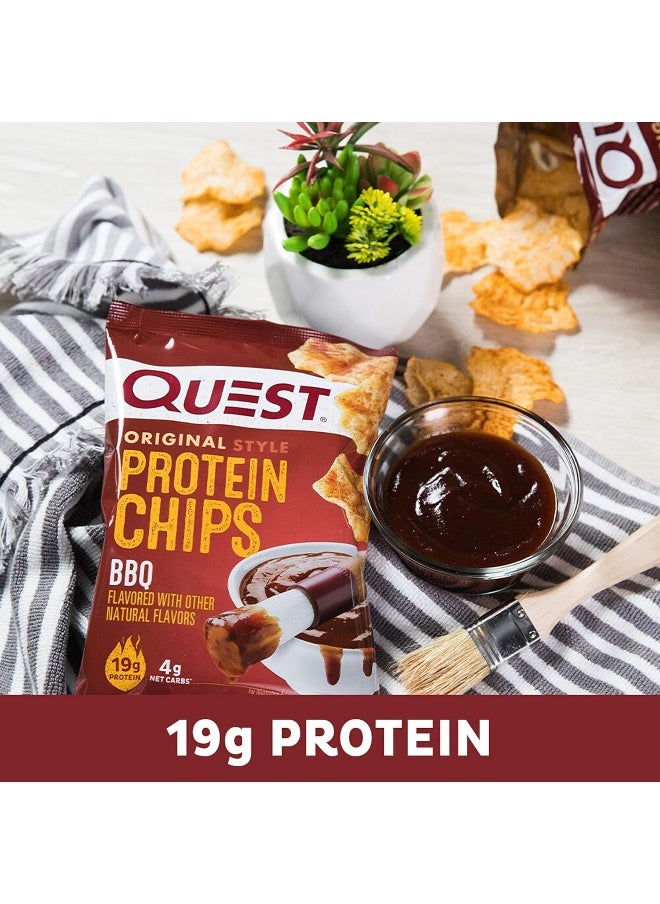 Nutrition Protein Chips, Bbq, High Protein, Low Carb, 1.1 Ounce (Pack Of 12)
