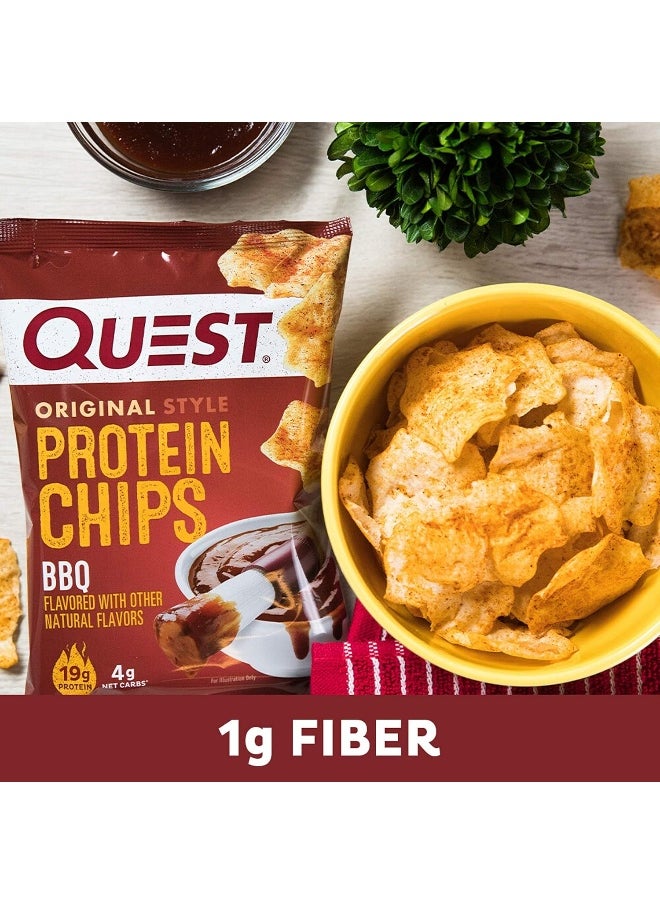 Nutrition Protein Chips, Bbq, High Protein, Low Carb, 1.1 Ounce (Pack Of 12)