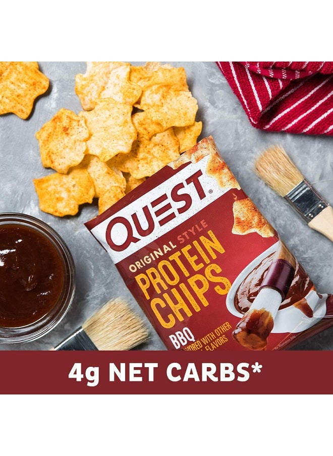 Nutrition Protein Chips, Bbq, High Protein, Low Carb, 1.1 Ounce (Pack Of 12)