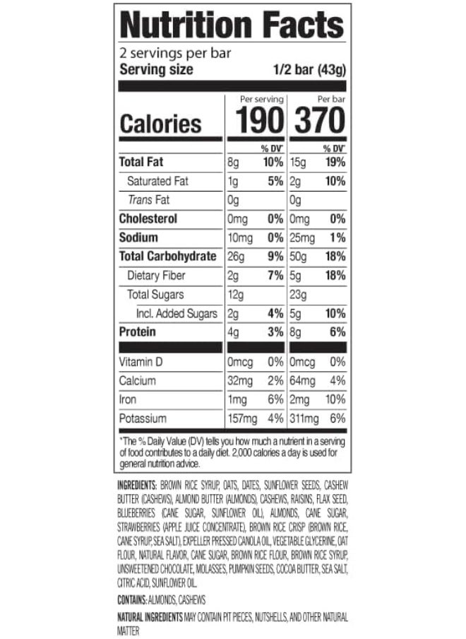 - Meal Bar, Wholeberry Blast, Non-Gmo, Gluten-Free, Healthy, Plant-Based Whole Food Ingredients, Natural Energy (12 Count)