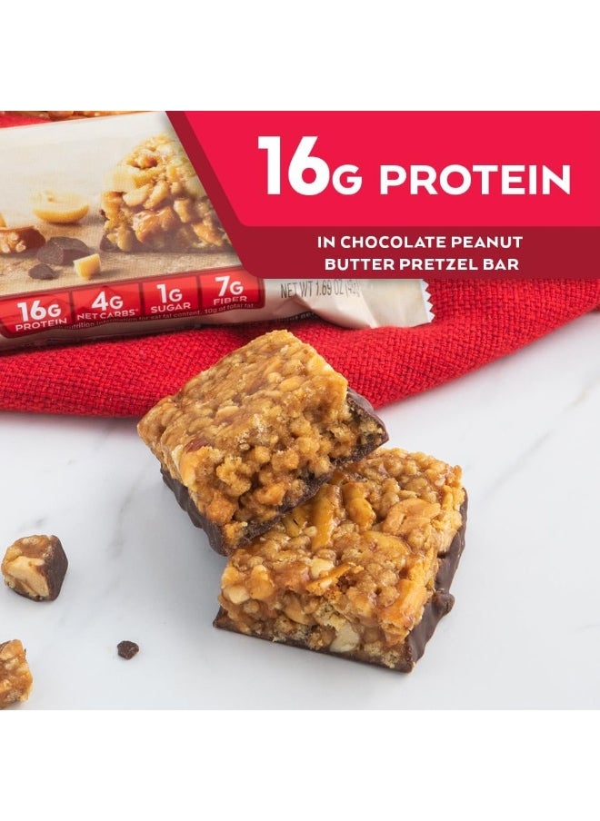 , Chocolate Peanut Butter Pretzel Bar, 5 Bars, 1.69 Oz (48 G) Each