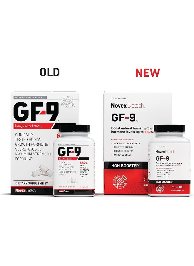 Gf-9 – 84 Count - Supplements For Men - Boost Critical Peptide That Supports Energy And Performance, 21-Day Supply