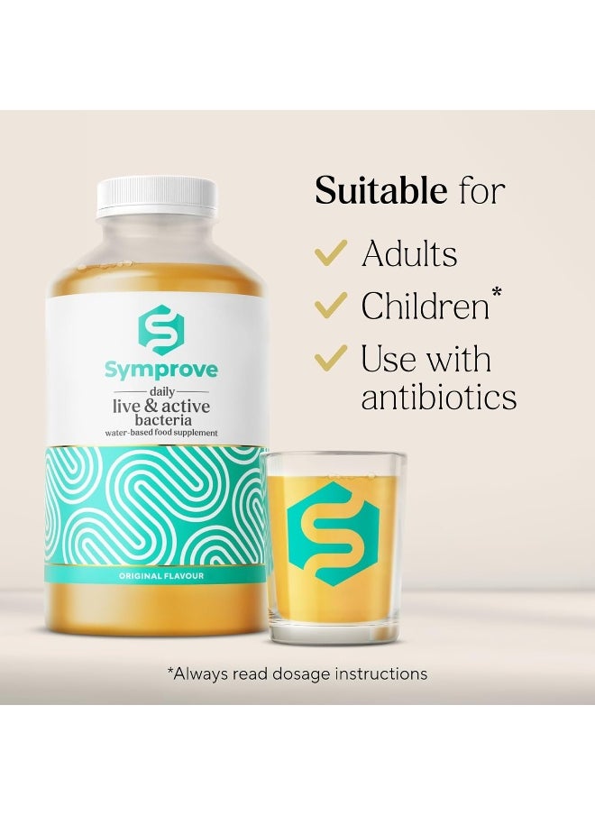 Original 4-Week Pack | Daily Essential Gut Health Supplement | Probiotic Drink With Live Bacteria, Vegan | 4X500Ml