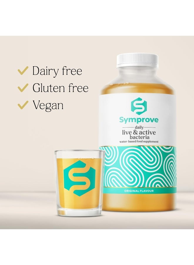 Original 4-Week Pack | Daily Essential Gut Health Supplement | Probiotic Drink With Live Bacteria, Vegan | 4X500Ml
