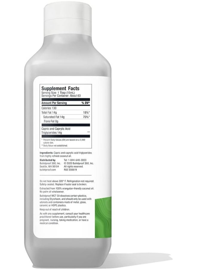 Xct Oil, Perfect For Keto And Paleo Diet, 100% Non-Gmo Premium C8 C10 Mct Oil, Ketogenic Friendly, Responsibly Sourced From Coconuts Only, Made In The Usa (32 Oz)