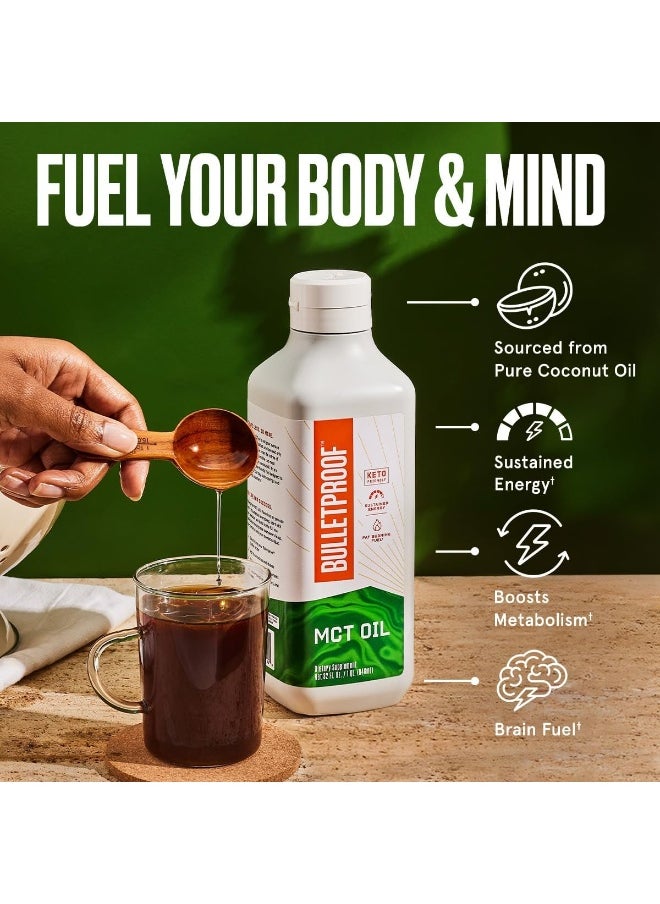 Xct Oil, Perfect For Keto And Paleo Diet, 100% Non-Gmo Premium C8 C10 Mct Oil, Ketogenic Friendly, Responsibly Sourced From Coconuts Only, Made In The Usa (32 Oz)