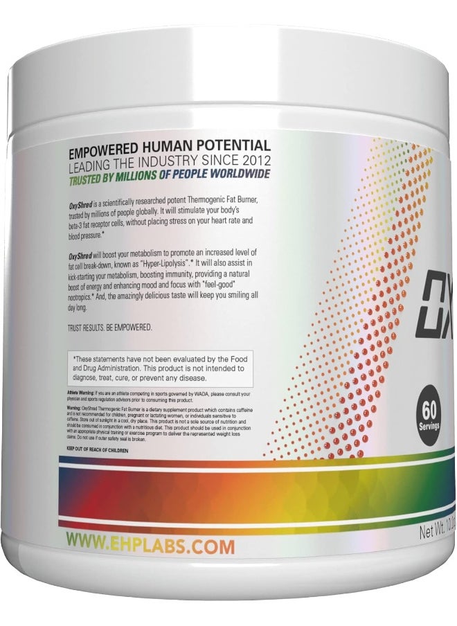 Oxyshred Thermogenic Fat Burner By - Weight Loss Supplement, Energy Booster, Pre-Workout, Metabolism Booster, Water Cut 60 Servings (Gummy Snake)