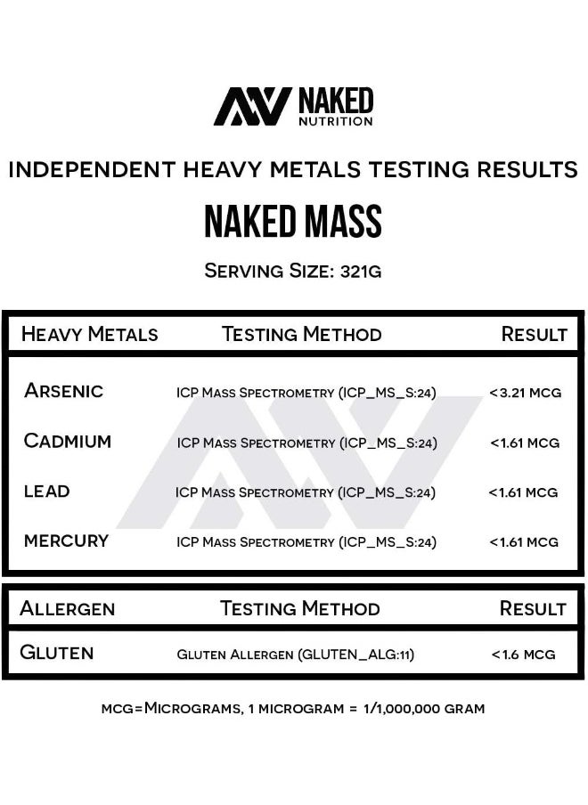- Mass Unflavored 8 Lbs.