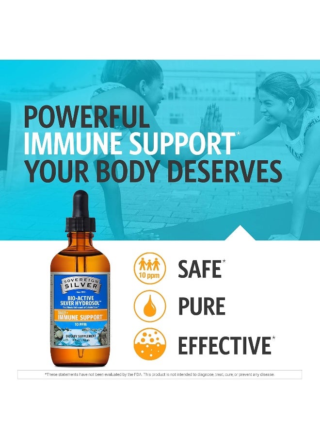 Bio-Active Silver Hydrosol For Immune Support - 10 Ppm, 4Oz (118Ml) - Dropper