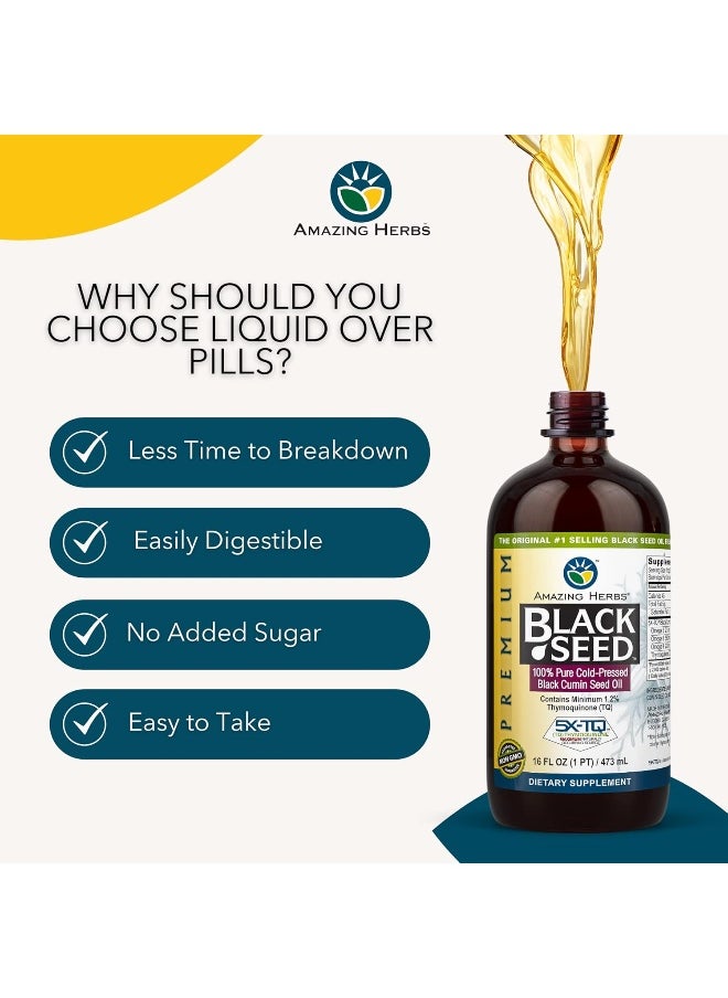 Cold-Pressed Black Seed Oil - 16Oz