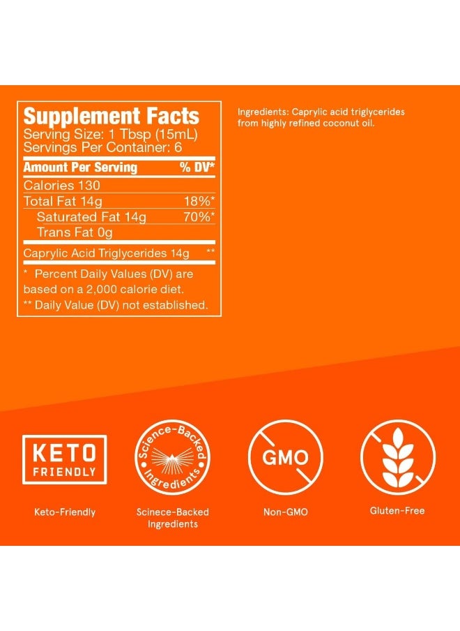 Brain Octane C8 Mct Oil 3 Oz