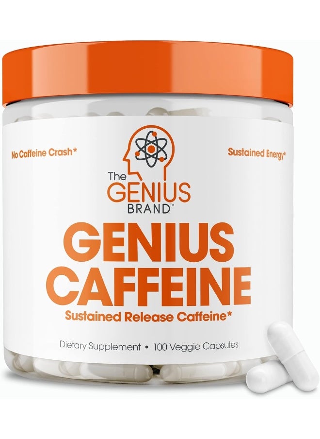 Genius Men'S & Women'S Extended Release Microencapsulated Caffeine Pills (100 Count)