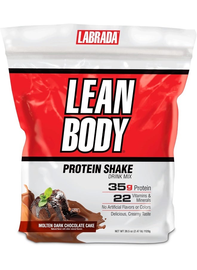 Lean Body Hi-Protein Meal Replacement Shake, Molten Dark Chocolate Cake