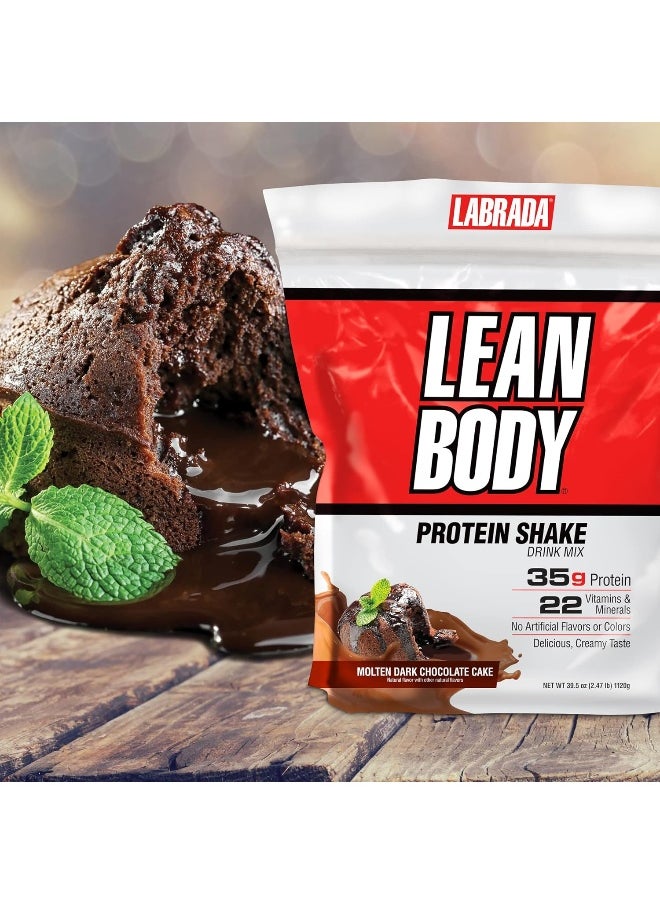 Lean Body Hi-Protein Meal Replacement Shake, Molten Dark Chocolate Cake