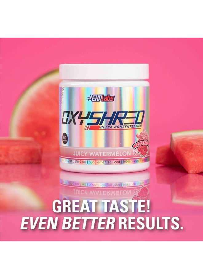 Oxyshred Thermogenic Fat Burner - Weight Loss Supplement, Energy Booster, Pre-Workout, Metabolism Booster, Water Cut 60 Servings (Juicy Watermelon)