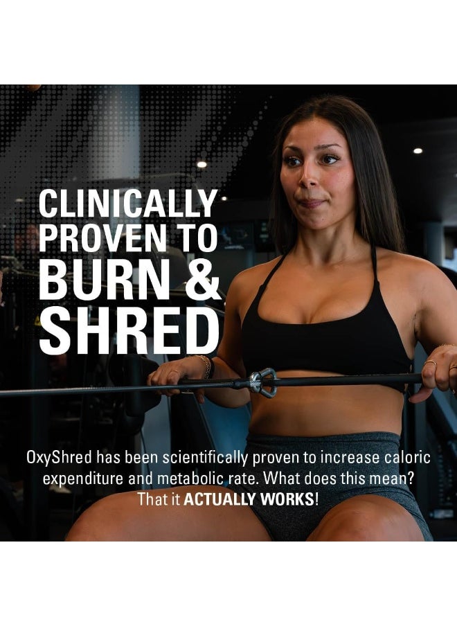 Oxyshred Thermogenic Fat Burner - Weight Loss Supplement, Energy Booster, Pre-Workout, Metabolism Booster, Water Cut 60 Servings (Juicy Watermelon)