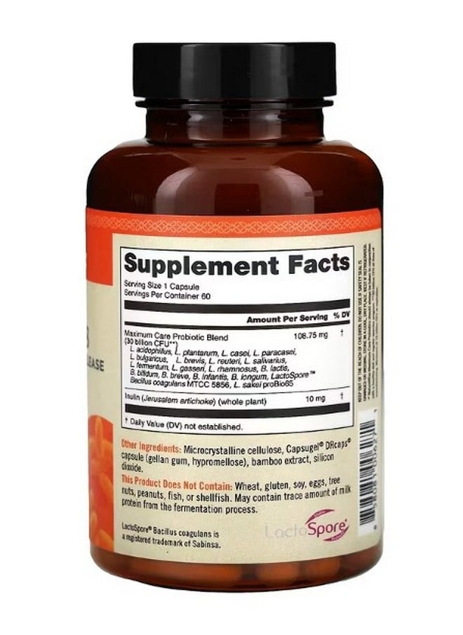 Max Care Probiotics WiseBiotics Delayed Release 60 Capsules