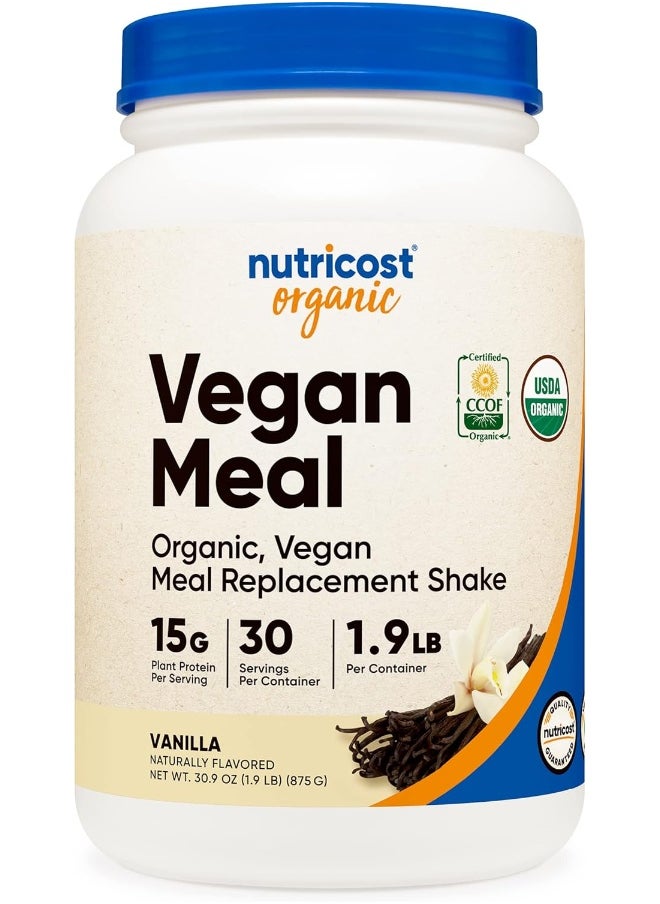 Nutricost Organic Vegan Meal Replacement Shake Powder (Vanilla)