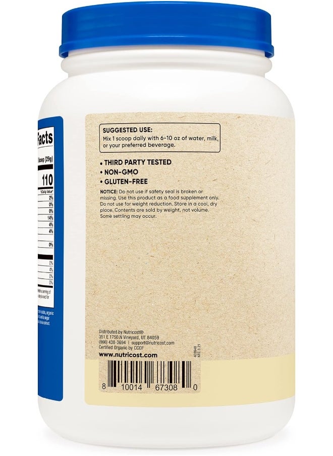 Nutricost Organic Vegan Meal Replacement Shake Powder (Vanilla)