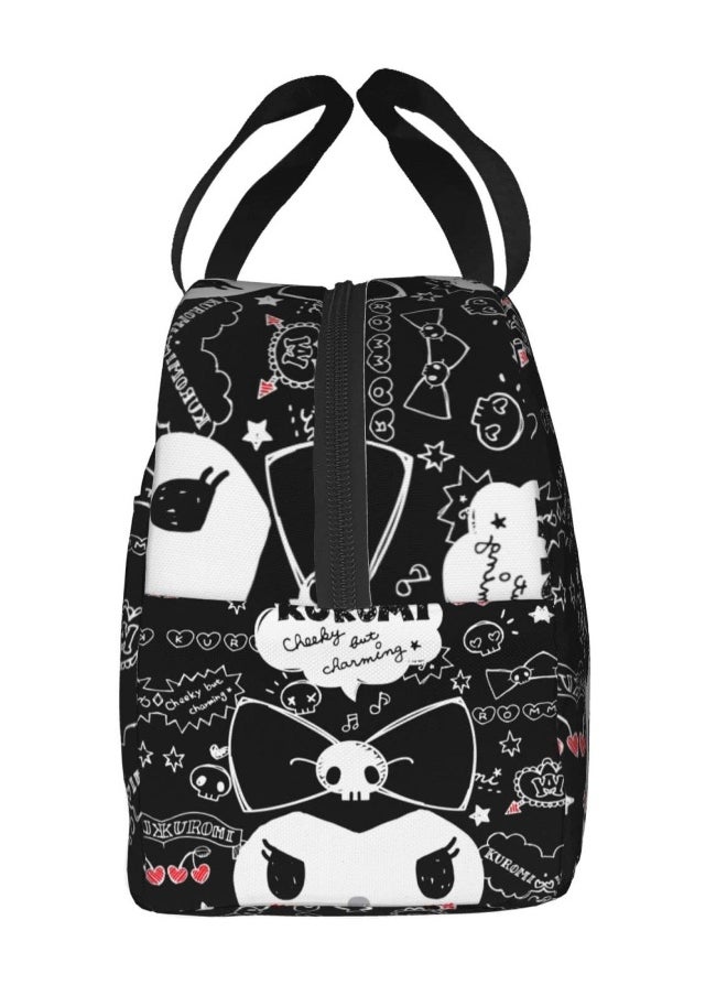 kids backpack Kawaii Lunch Bag Cute Large Capacity Portable Lunch Box Insulated Tote Bag, Reusable Office Tote Bag For Men And Women