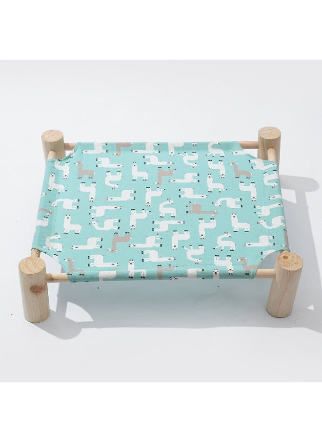 53*48*13cm Wooden Pet Marching Bed - Suitable for all seasons | Breathable and removable | Suitable for comfortable beds for cats and dogs under 18 pounds