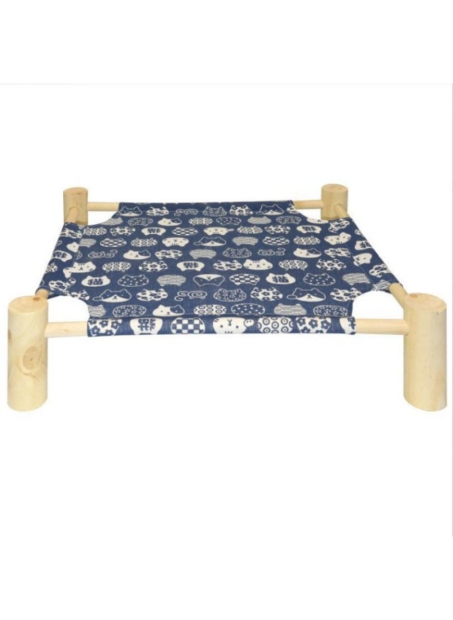 65*53*13cm Wooden Pet Marching Bed - Suitable for all seasons | Breathable and removable | Suitable for comfortable beds for cats and dogs under 35 pounds