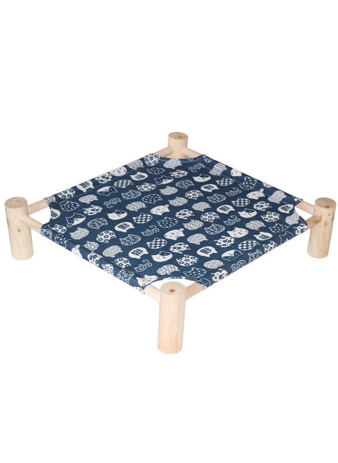 53*48*13cm Wooden Pet Marching Bed - Suitable for all seasons | Breathable and removable | Suitable for comfortable beds for cats and dogs under 18 pounds