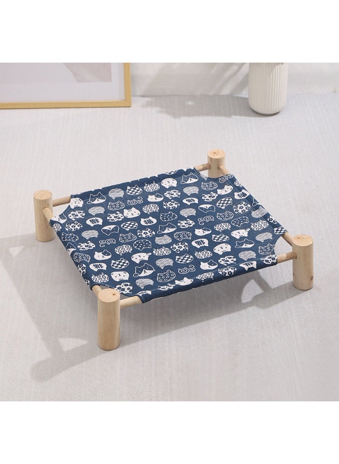 53*48*13cm Wooden Pet Marching Bed - Suitable for all seasons | Breathable and removable | Suitable for comfortable beds for cats and dogs under 18 pounds