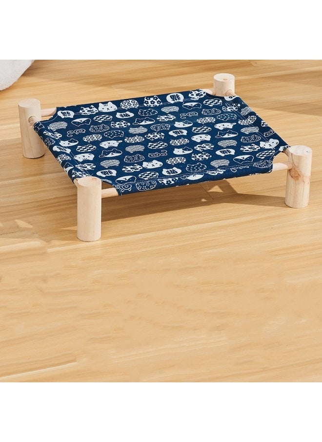 53*48*13cm Wooden Pet Marching Bed - Suitable for all seasons | Breathable and removable | Suitable for comfortable beds for cats and dogs under 18 pounds