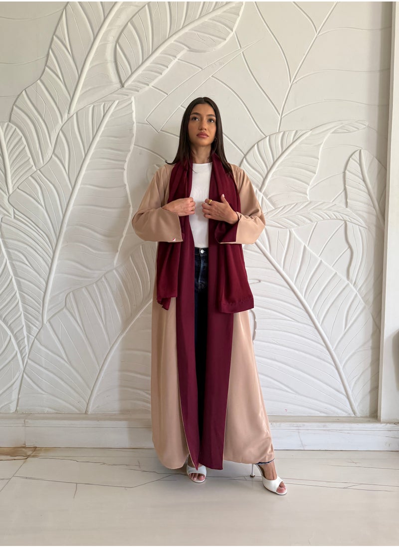 Reversible Two-Tone Abaya