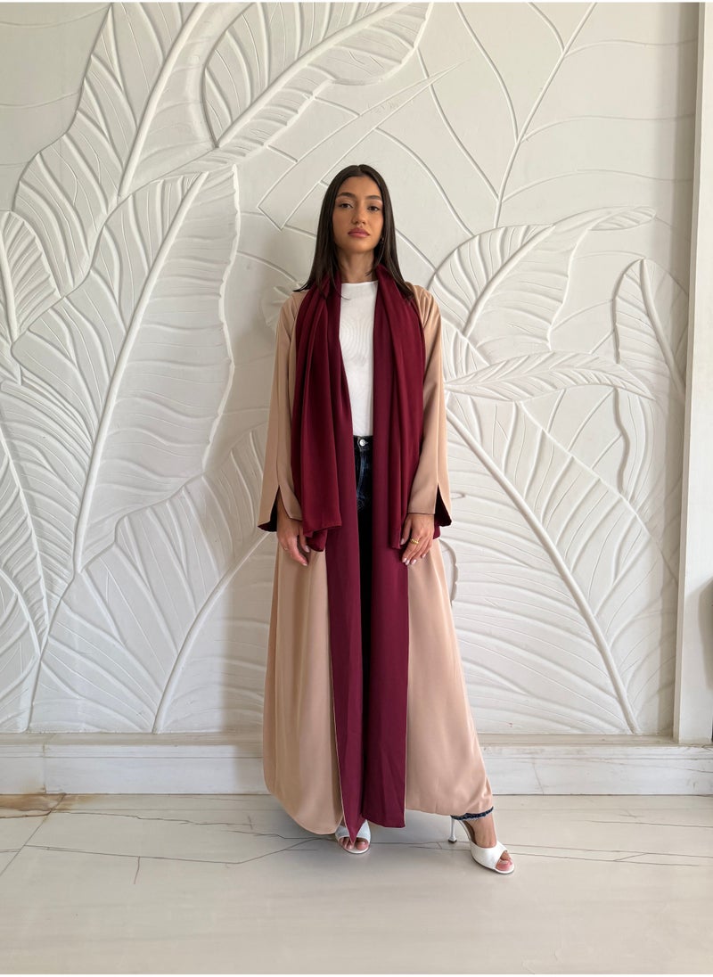 Reversible Two-Tone Abaya
