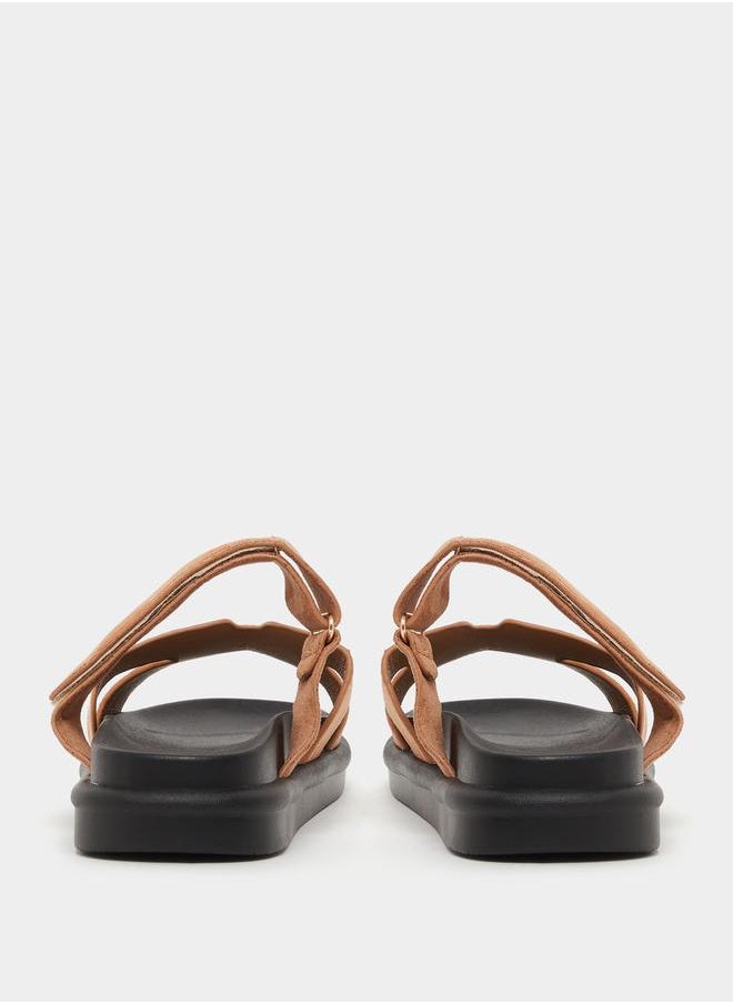 Cut Out Flat Sandals