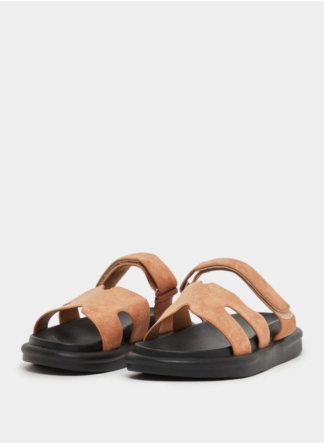 Cut Out Flat Sandals