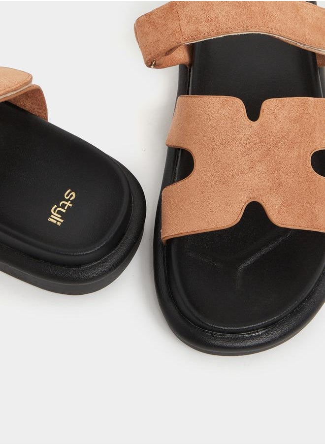 Cut Out Flat Sandals