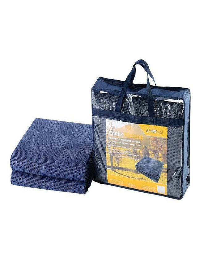 OZTRAIL by ADVENTURE HQ Annex Matting - Blue | 2.5X4 Meters | Mould, Mildew And UV Resistant | Firm Supportive Floor