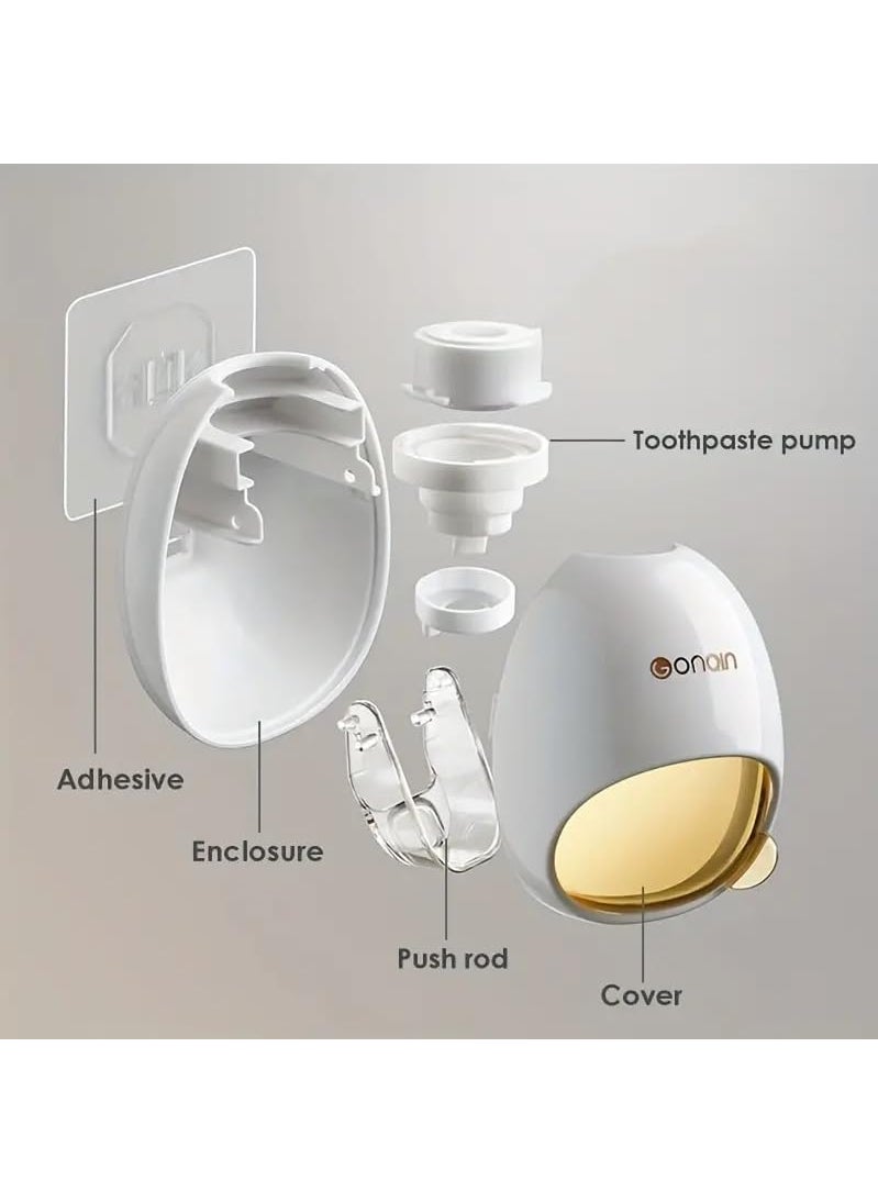 Chiransi Wall Mounted Automatic Toothpaste Squeeze Bathroom Toothpaste Dispenser Toothpaste Organizer for Kids AdultsPack of 1 Toothpaste Squeezer