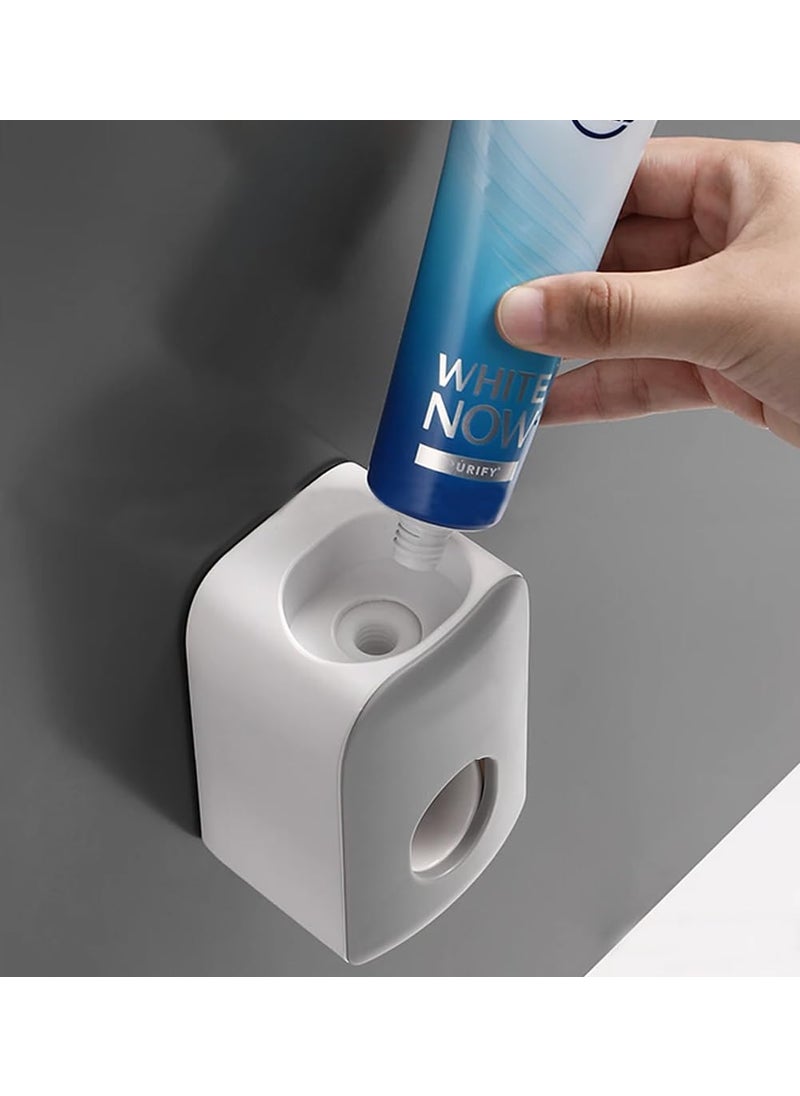 PLUMAZE SpaceSaving ABS Automatic Toothpaste Dispenser Convenient Home Bath Accessory in Sleek Design