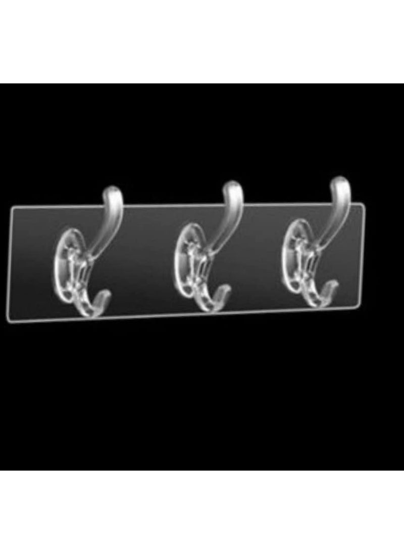 PRO ROOP Transparent Power Plug no Trace Stickers Hook Adhesive Storage Hook Wire Plug Bracket HookHook3